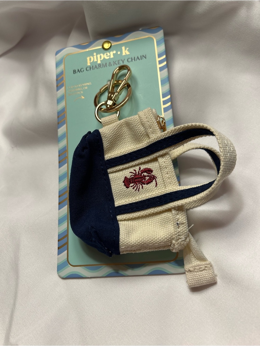 NEW! Piper K bag charm/keychain